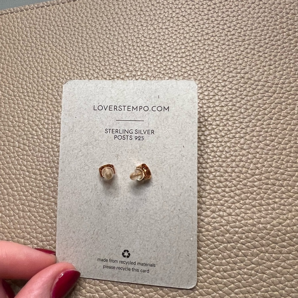Ruffle Drop Earrings Lover’s Tempo Rose Gold Tone - Picture 2 of 2